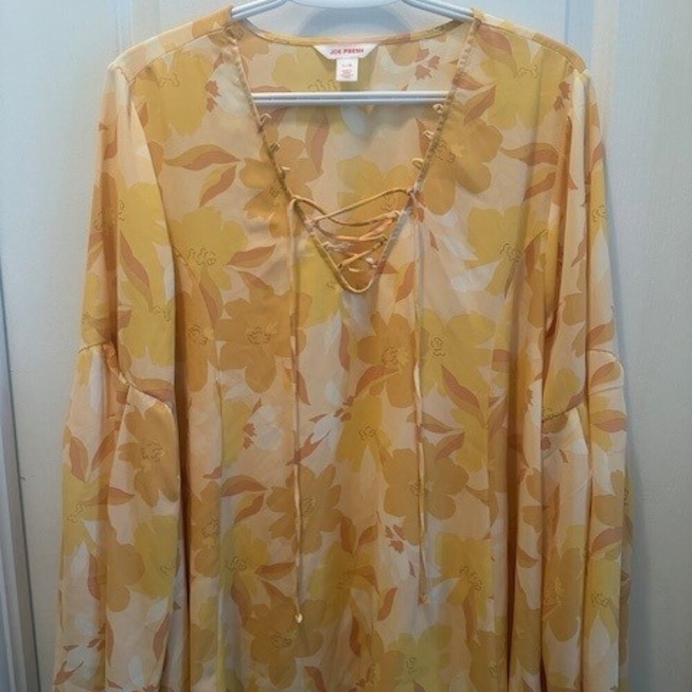 Joe Fresh Boho Floral Top  - L
